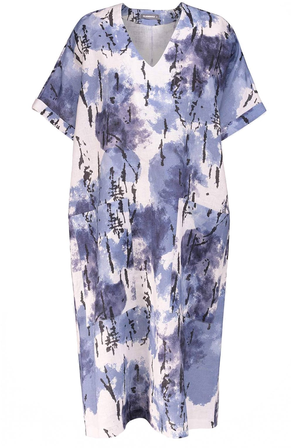 Sky Linen Over Sized Shift Dress