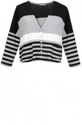 Striped Jersey Cardigan