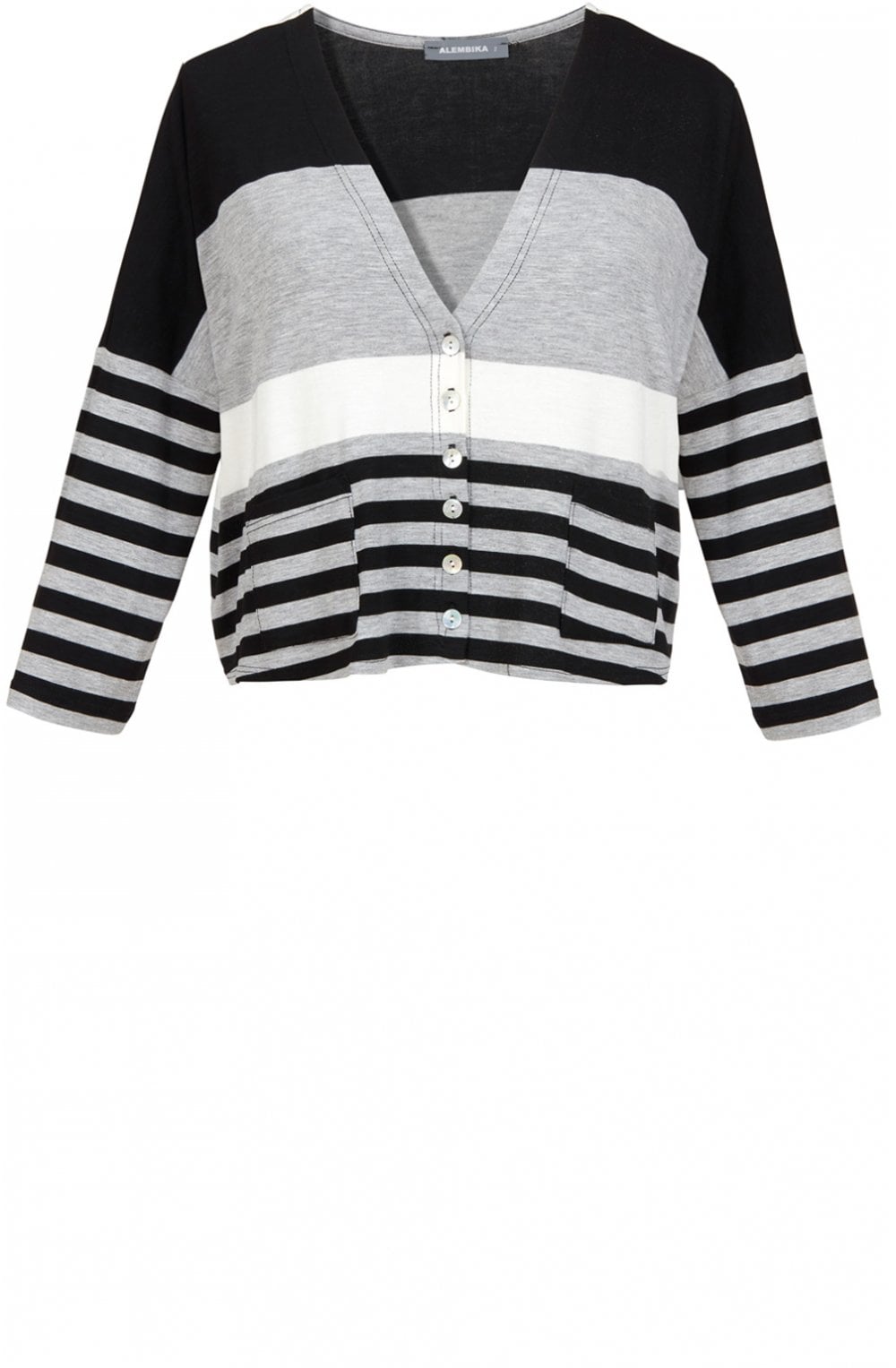 Striped Jersey Cardigan