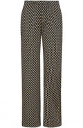 Tan and Black Brienne Hive Mid Rise Trousers