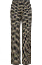 Tan and Black Brienne Hive Mid Rise Trousers