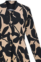 Tan and Black Honore Cocoon Dress