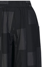 Urban Black and Grey Embroidered Wide Leg Cullottes