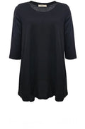 Urban Black Long A Line Top