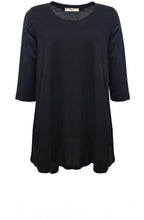 Urban Black Long A Line Top