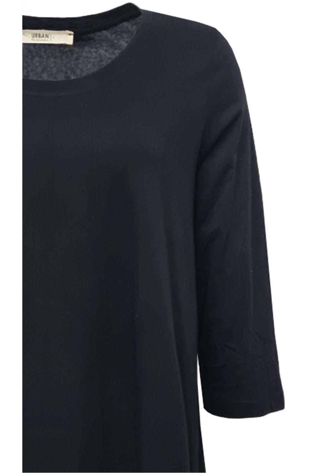 Urban Black Long A Line Top