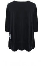 Urban Black Long A Line Top