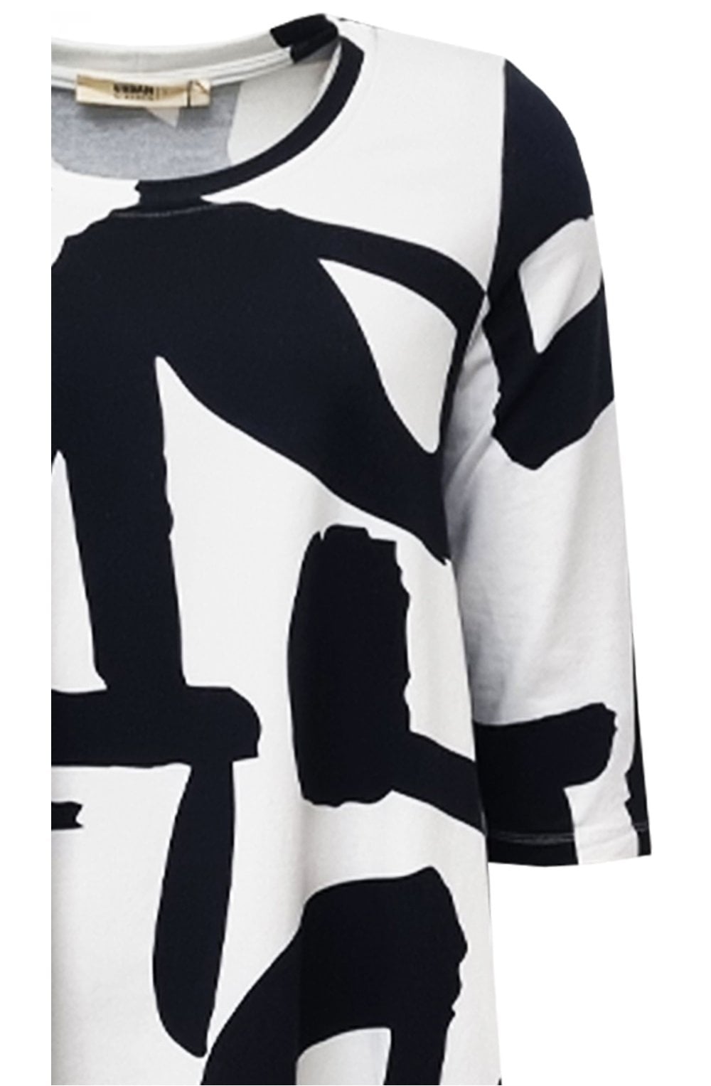 Urban Black & White Print Dress