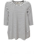 Urban Black & White Striped Top