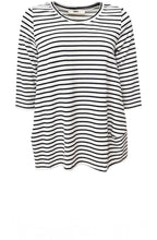 Urban Black & White Striped Top