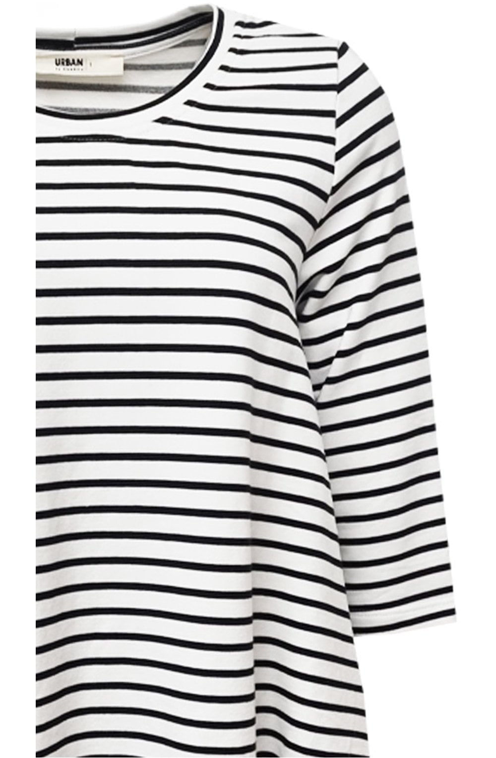 Urban Black & White Striped Top