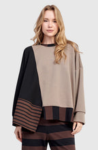 Urban Blitz Taupe Mix Crew Neck Top