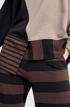 Urban Blitz Taupe Mix Crew Neck Top