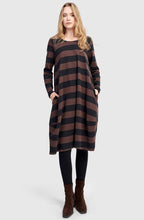 Urban Moxy Brown and Black Cocoon Dress