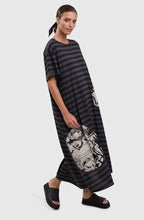 Urban Stripe and Moon Maxi Dress