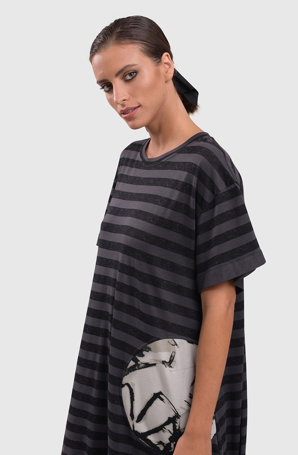 Urban Stripe and Moon Maxi Dress