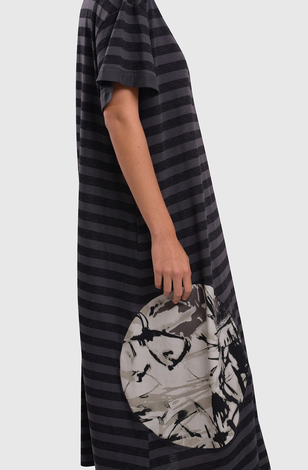 Urban Stripe and Moon Maxi Dress