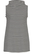 Urban Stripes Sleeveless Mockneck Top