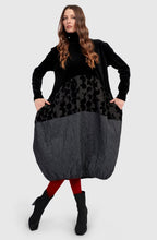 Vanta Black Mix Cocoon Dress