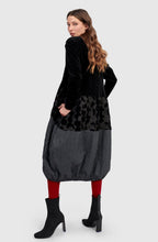 Vanta Black Mix Cocoon Dress