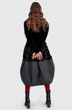 Vanta Black Mix Cocoon Dress