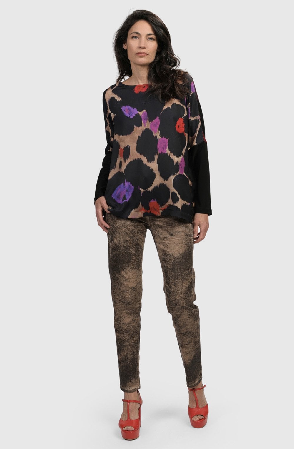 Violet Cosmopolitan Silky Top