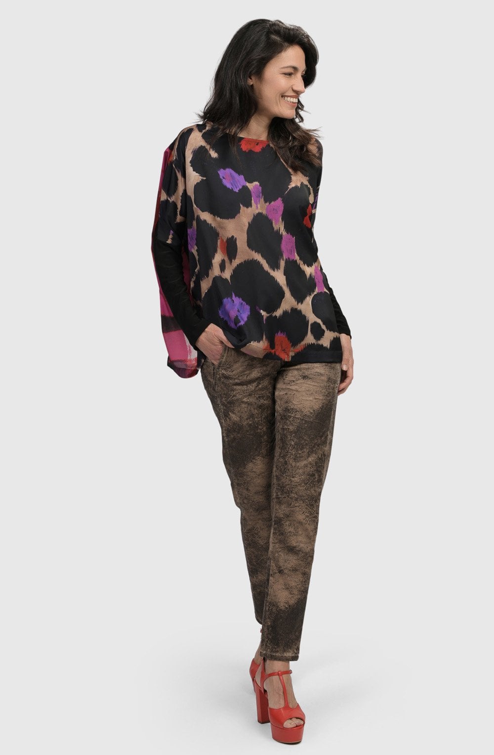 Violet Cosmopolitan Silky Top