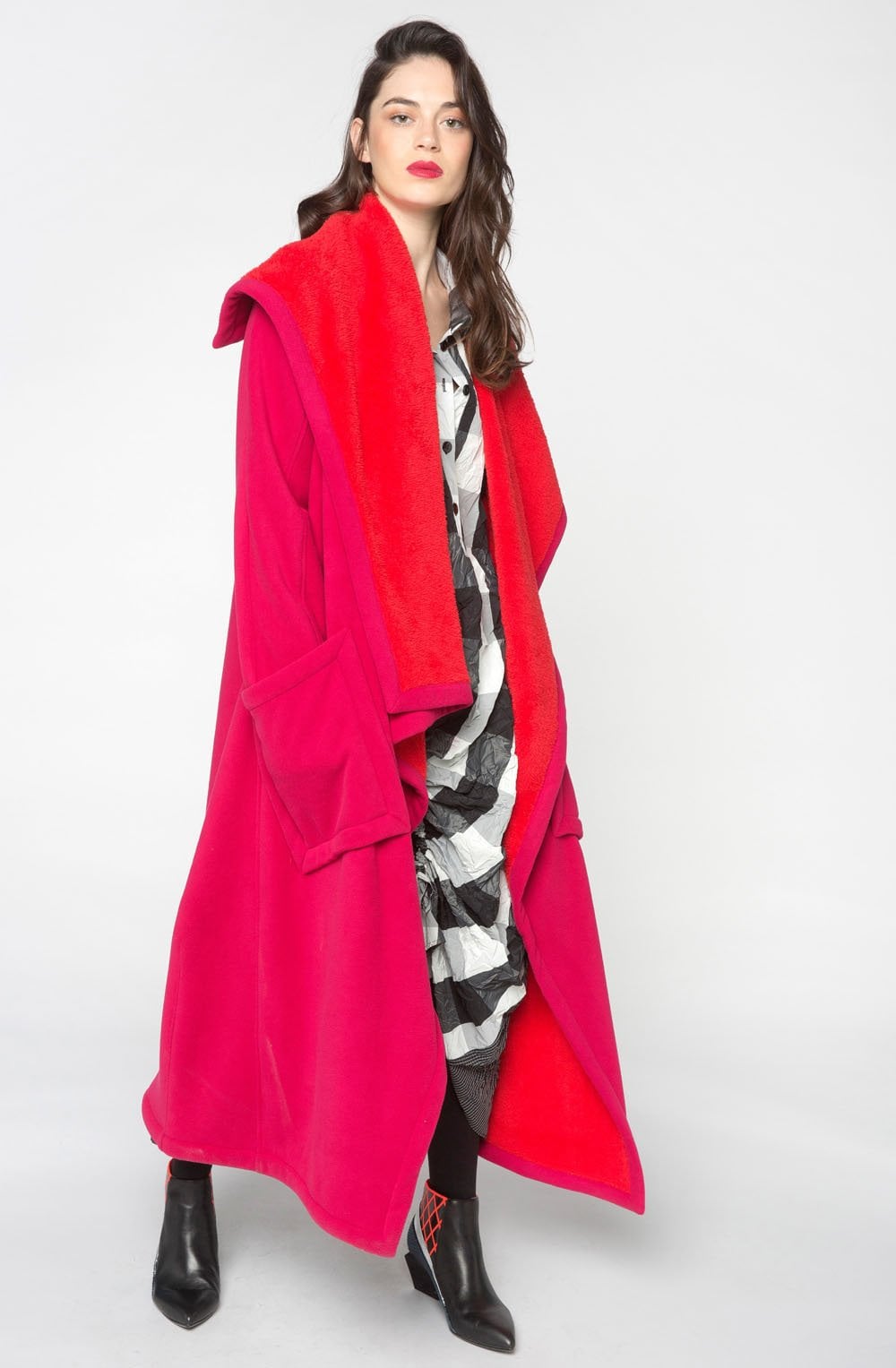 Waterfall Front Fleece Coat