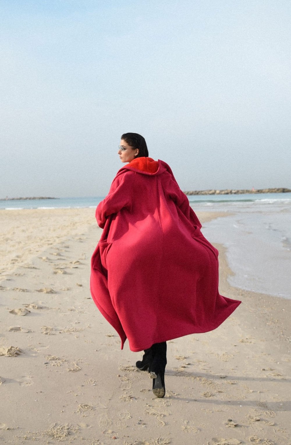 Waterfall Front Fleece Coat