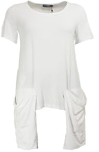 White Slouch Pocket T Shirt
