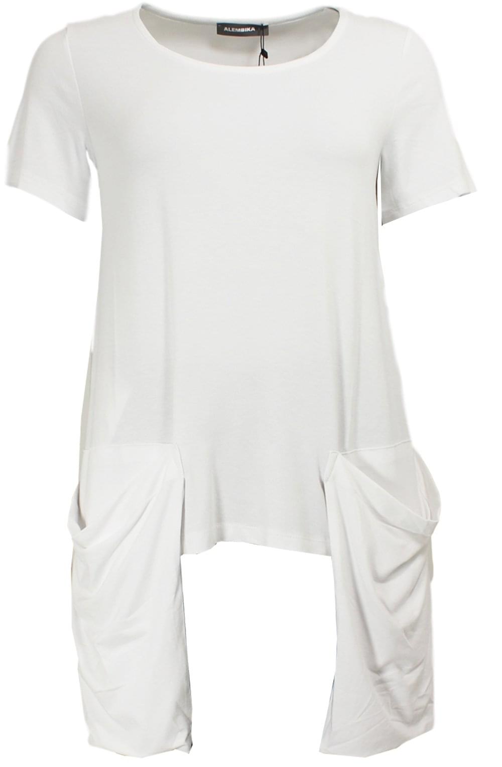 White Slouch Pocket T Shirt