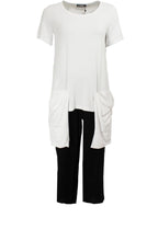 White Slouch Pocket T Shirt