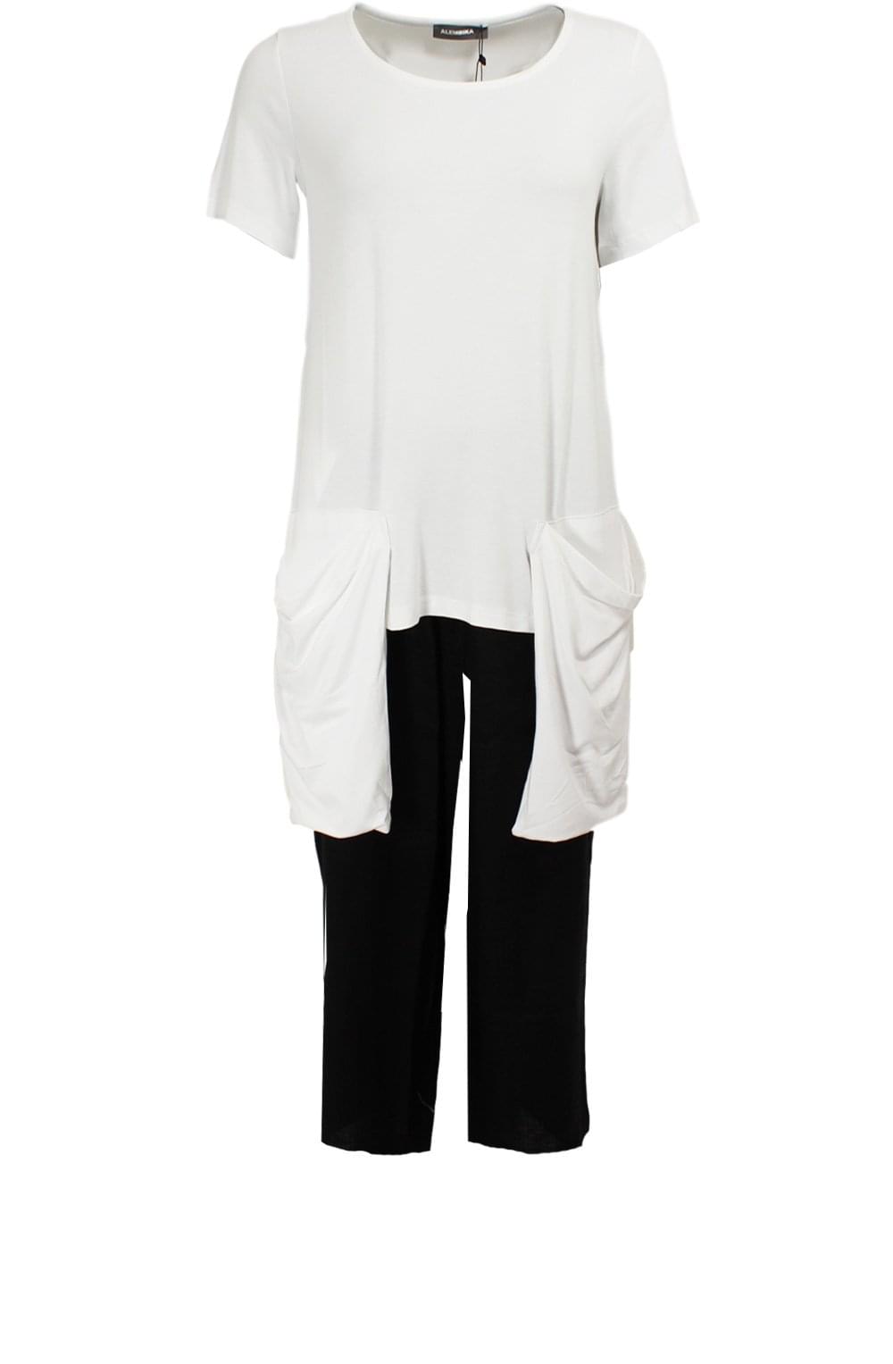 White Slouch Pocket T Shirt