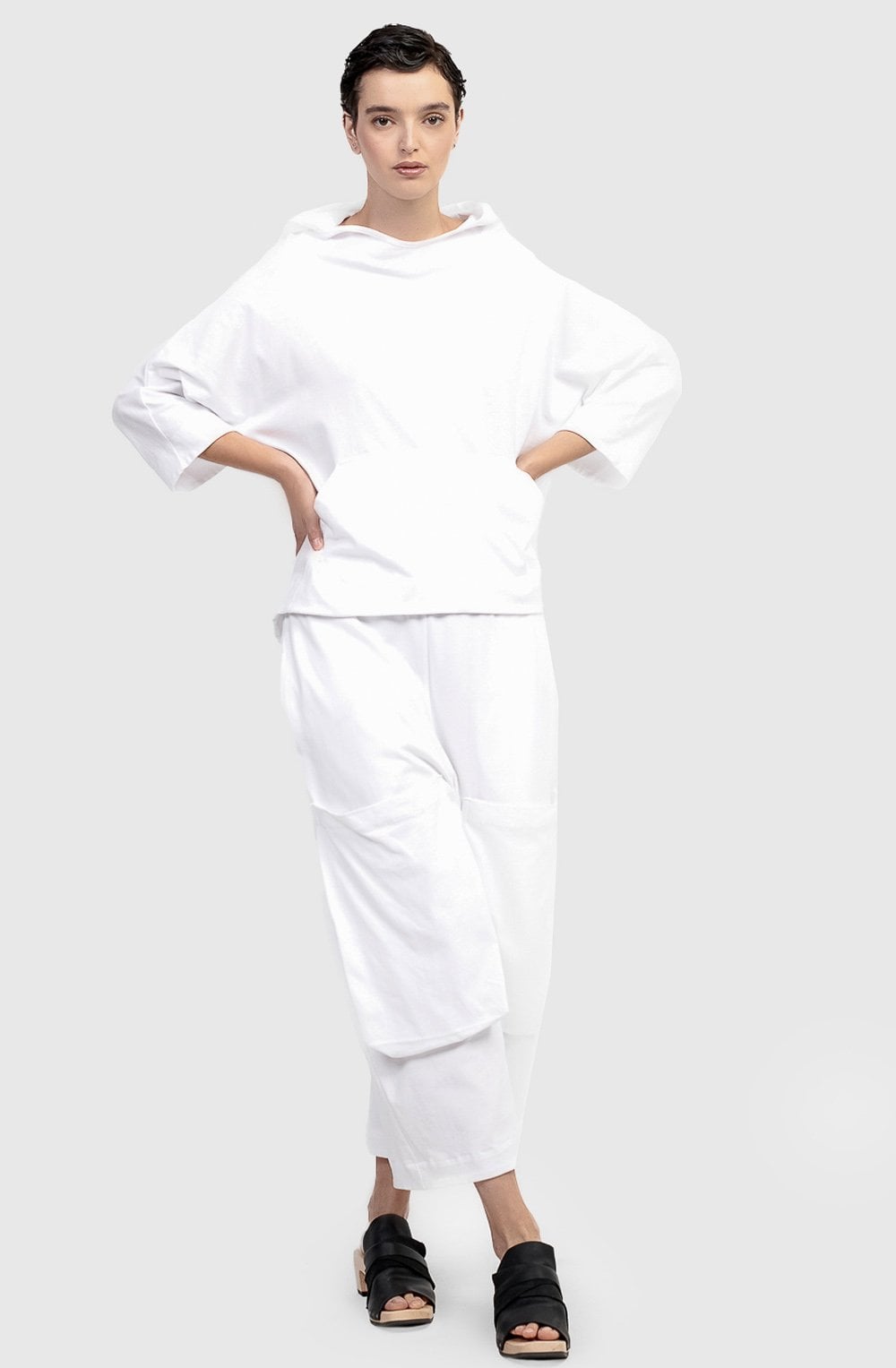 White Urban Cutlass Pocket Trousers