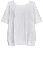 White Urban Sphinx Cotton T Shirt