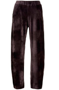 Wide Leg Velvet Trousers