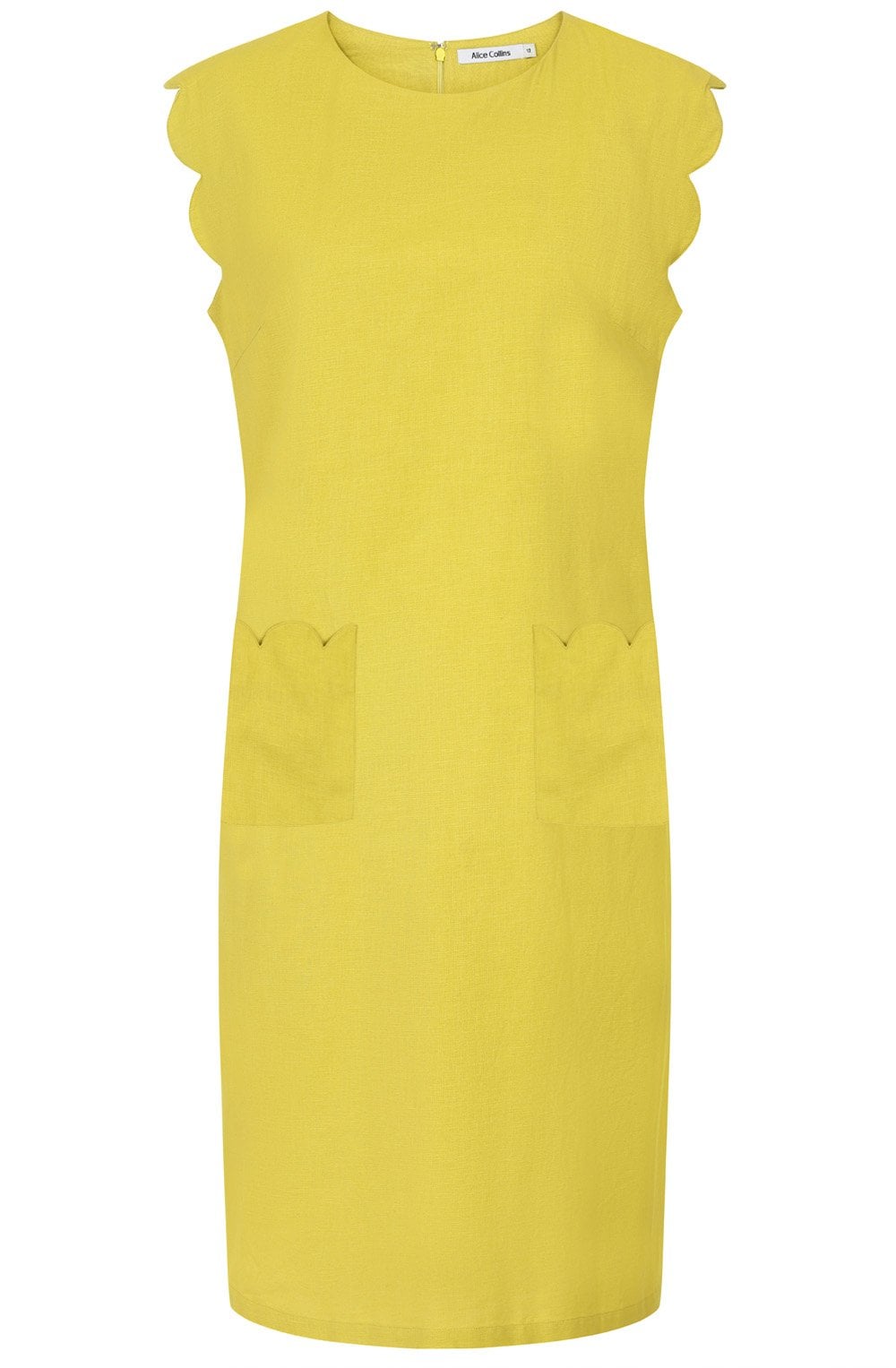 Apple Green Scalloped April Dress