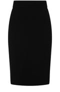 Black Knitted Knee Length Karlie Skirt