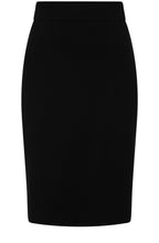 Black Knitted Knee Length Karlie Skirt