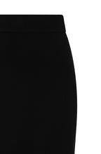Black Knitted Knee Length Karlie Skirt