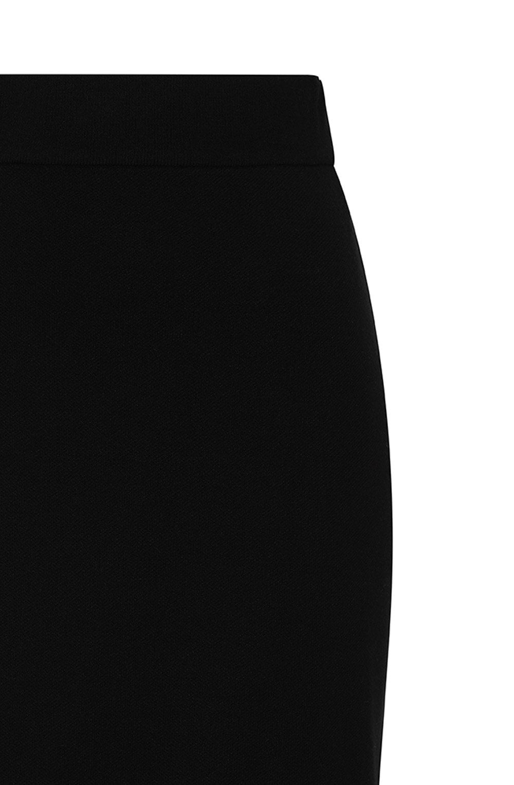 Black Knitted Knee Length Karlie Skirt