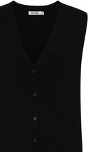 Black Longline Sleeveless Karlie Cardigan