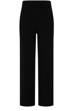 Black Wide Leg Knitted Karlie Trousers