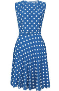 Blue Polka Julia Dress