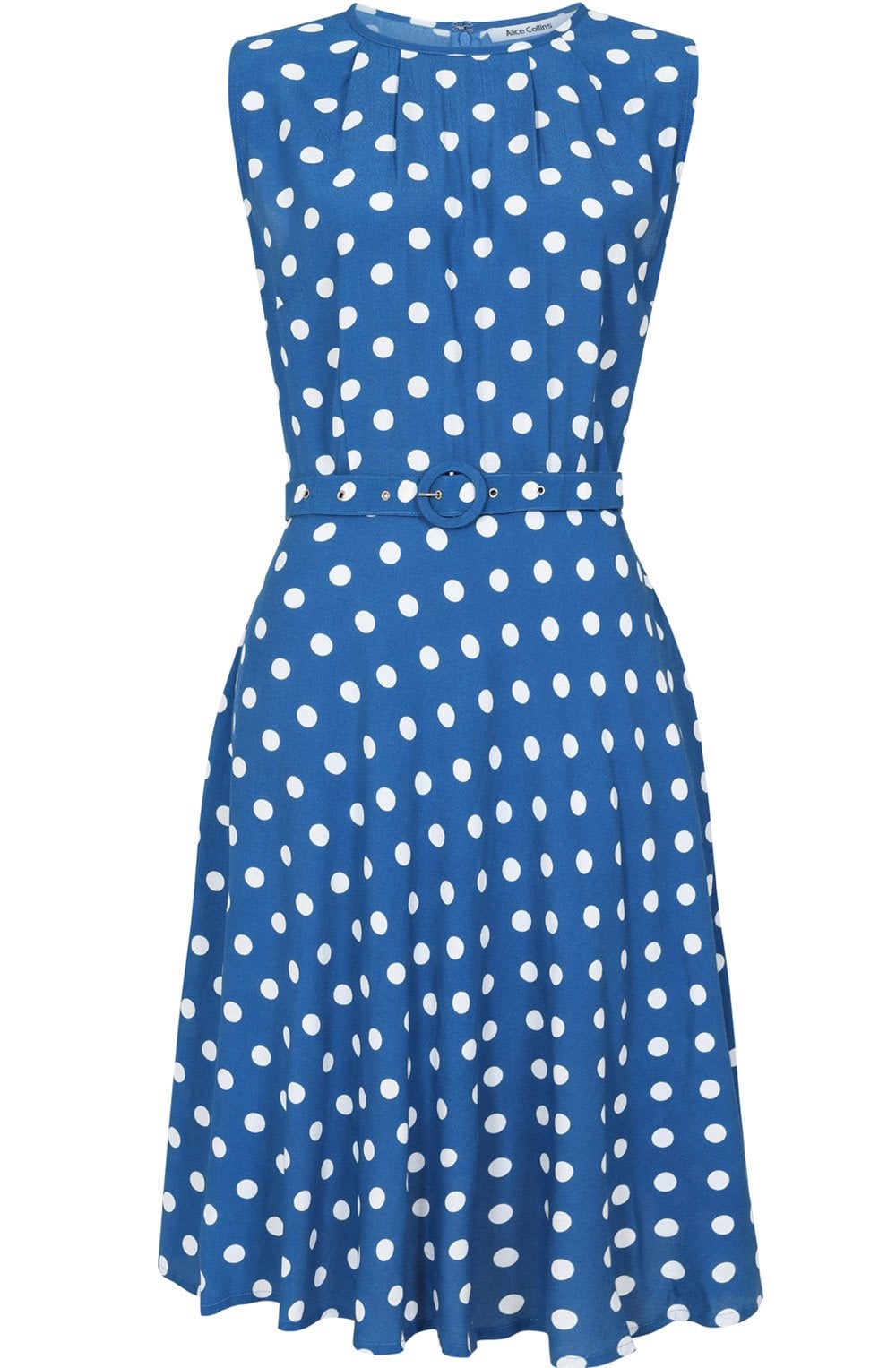 Blue Polka Julia Dress