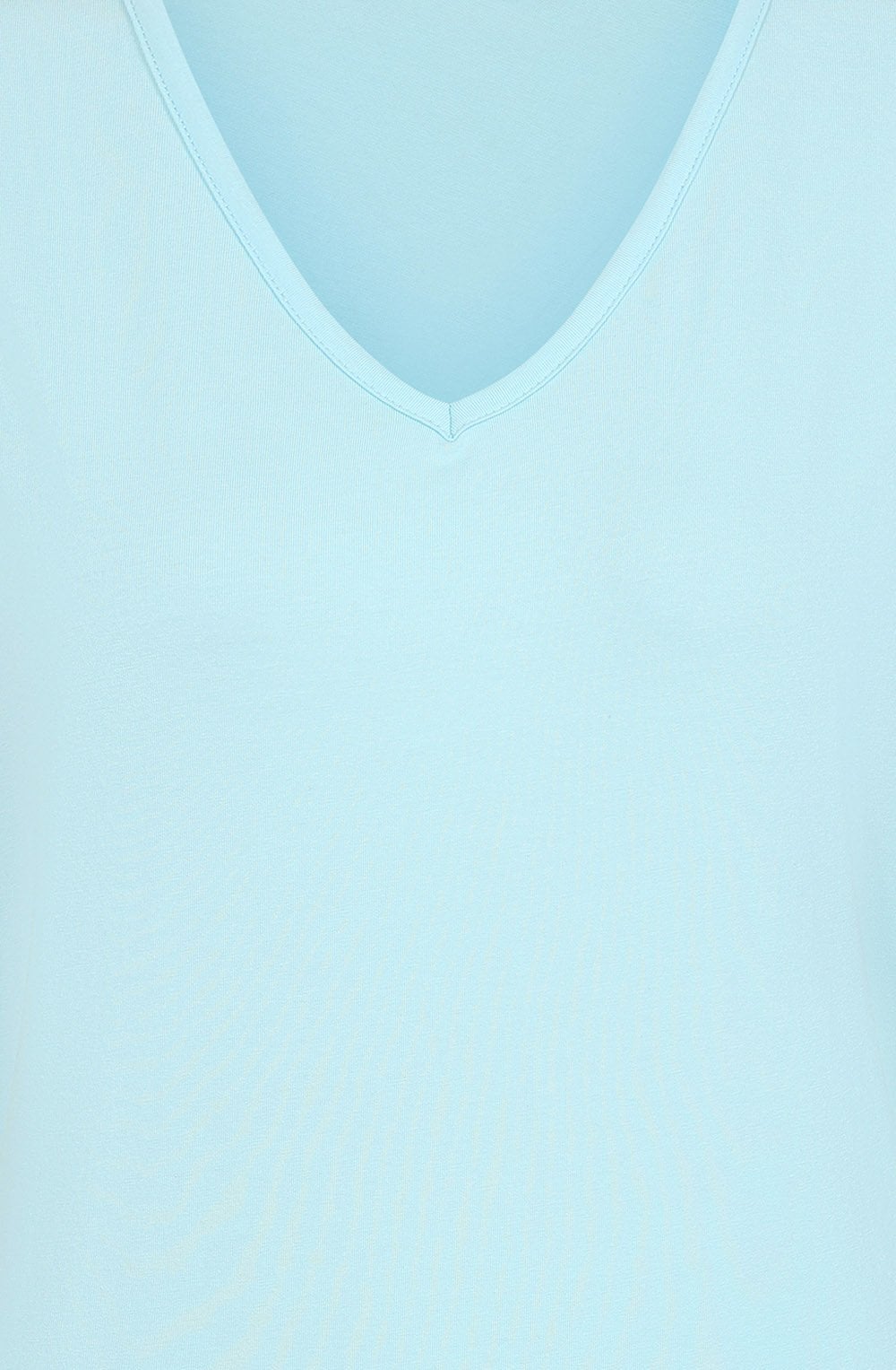 Chalk Blue V Neck T Shirt
