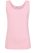 Chalk Pink and White Pinstripe Vest