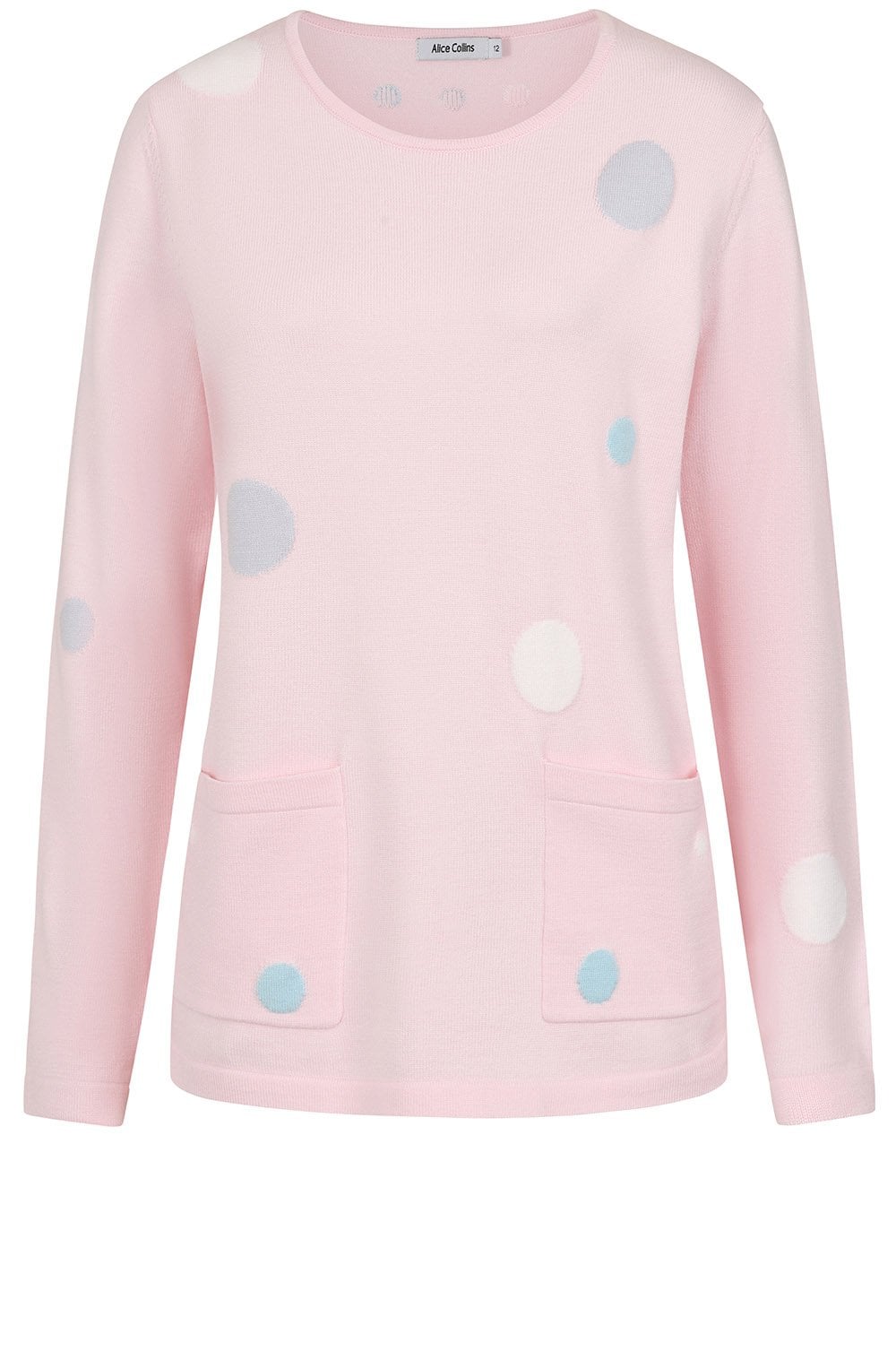 Chalk Pink Polka Dot Nicola Jumper