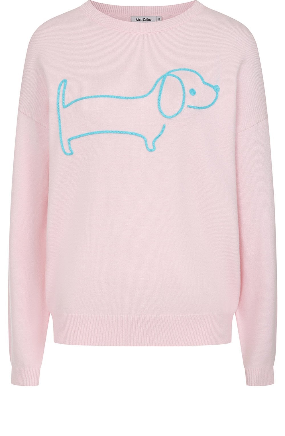 Chalk Pink Sausage Dog Jumper