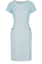 Circle Chalk Blue Shaped Hettie Dress